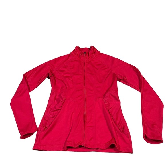 Athleta Women's Hot Pink/fuchsia Comfort Full Zip Long Sleeve Jacket Size XS - Picture 2 of 10